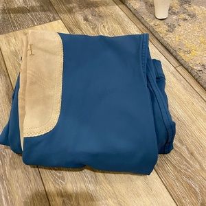 Smart Pak Hadley contrast knee patch breeches. Sea blue 34L